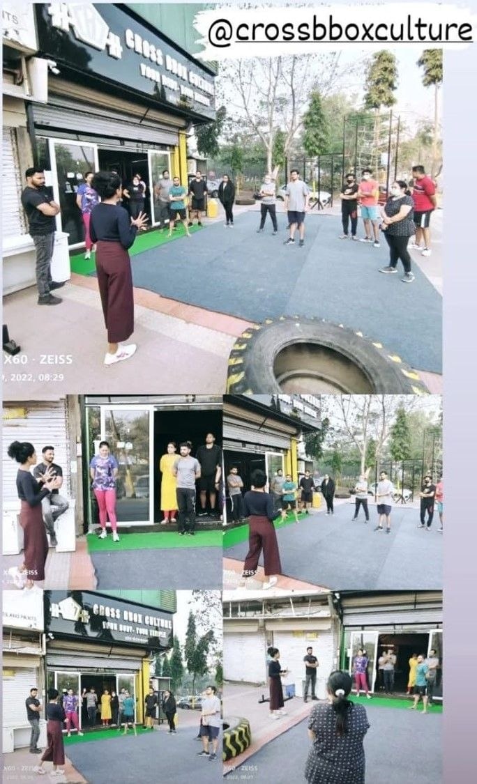 D-Physio outdoor fitness and wellness session at CrossBox Culture